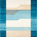 Abstract Horizon Area Dune and Sky Inspired Modern(Blue)