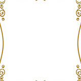 Art Nouveau Vines with Flowing Scrollwork and Ornate Petals(Gold)