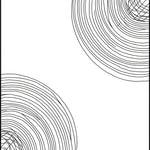 Dynamic Swirling Lines with Angular Mesh Overlay (Black) - ODIKA