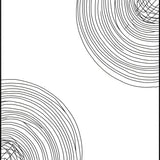 Dynamic Swirling Lines with Angular Mesh Overlay (Black) - ODIKA