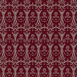 Paisley Swirl Motif with Cascading Teardrop(Red)