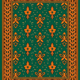 Celtic Knot Shamrock Design Floor Covering with Traditional Weaving(Green)