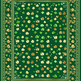 Elegant Gold Accented Green Design(Green)