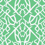 Abstract Mosaic Trellis with Modernist Flair(Green)