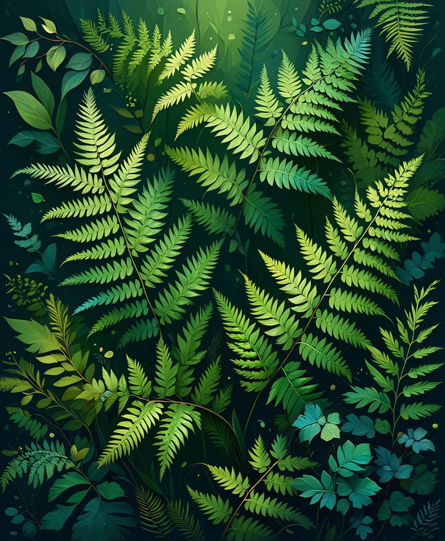 Dark Green Minimalist Fluffy(Green) - ODIKA