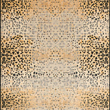 Boho Inspired Animal Print Area Beige Brown Abstract Design(Gray)