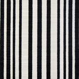 Striped Modern Entryway Handwoven Geometric Doormat(Black)