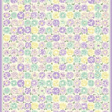 Stylish Low Pile with Whimsical Floral Circles in Tones(Beige)