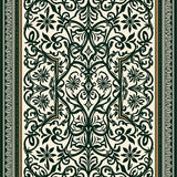 Brocade Inspired Design with Interlocking Vine Motifs(Beige)