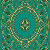Timeless Botanical Vine Latticework(Turquoise)