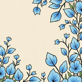 Enchanted Garden Symphony Displaying Harmonious Petal Cascade(Blue)