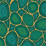 Elegant Liquid Jade Abstract Swirl Contemporary Artistic(Green)