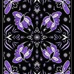 Mystical Moth Wings with Celestial Stars Enchanted Garden (Black) - ODIKA