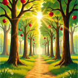 Woodland Path Seasonal Doorstep Accent(Brown)