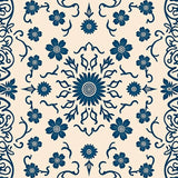 Timeless Artisan Crafted Symmetrical Floral Arabesque(Beige)