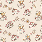 Winter Bell Semicircle Entrance Covering Festive(Beige)