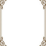 Traditional Rococo Blossom Design Featuring Baroque Filigree (Brown) - ODIKA