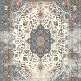 Hazelnut & Dove Grey with Timeworn Traditional Medallion(Beige)