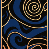Abstract Swirl with Contemporary Flair(Black)