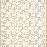 Oatmeal Scallop Geometric Bow Area Modern Chic(Beige)
