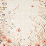 Garden Vista Area Beige Floral for Serene Spaces(Beige)