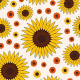 Blooming Sunflower Field Absorbent Floor(Yellow)