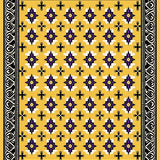 Ancient Mosaic Weathered Exotic Enchanting Palatial Charm(Yellow)