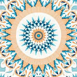 Boho Chic Sunburst with Radiating Petal Formations (Blue)