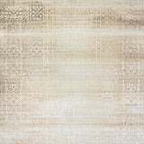 Beige Area Distressed Contemporary Boho Inspired Weave(Beige)