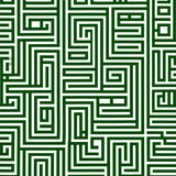 Monochrome Interlocking Maze with Bold Contrast and Crisp Edges (Green)