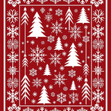 Merry Wintertime Celebration Floor Covering(Red)