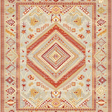 Intricate Beige Area Featuring Terracotta and Gold Accents(Gray)