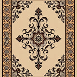 Classic Heritage Style with Ornate Damask(Beige)