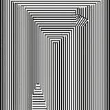 Modern Pinstripe Minimalist Contrast Design(Black)