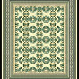 Beige & Black Geometric Area(Beige)