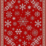Festive Snowflake Entryway Welcome Holiday(Red)