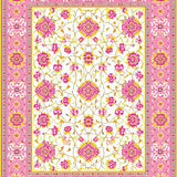 Eclectic Whimsical Floral Motif(Pink)