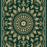 Verdant Meadow Botanical Medallion (Green)