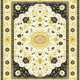 Beige Boho Area with Intricate(Gold)