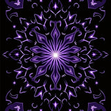 Cosmic Starburst Velvet Pile with Celestial Swirls (Black)