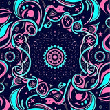 Celestial Featuring Planets and Stars in Cosmic Arrangement (Pink)