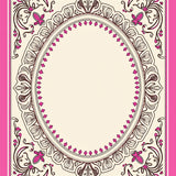 Floral Paisley Scroll Design Ornamental Traditional Accent(Pink)