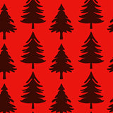 Woodland Tartan Joyful Spruce Seasonal Circular Flooring(Red)