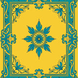 Nature Inspired Ornate Luxury Accent (Yellow)