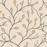 Rustic Botanical Vine Artisan Jacquard(Beige)