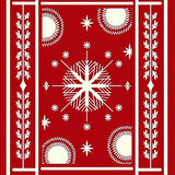 Holiday Decorative Featuring Classic Seasonal Emblems(Red)