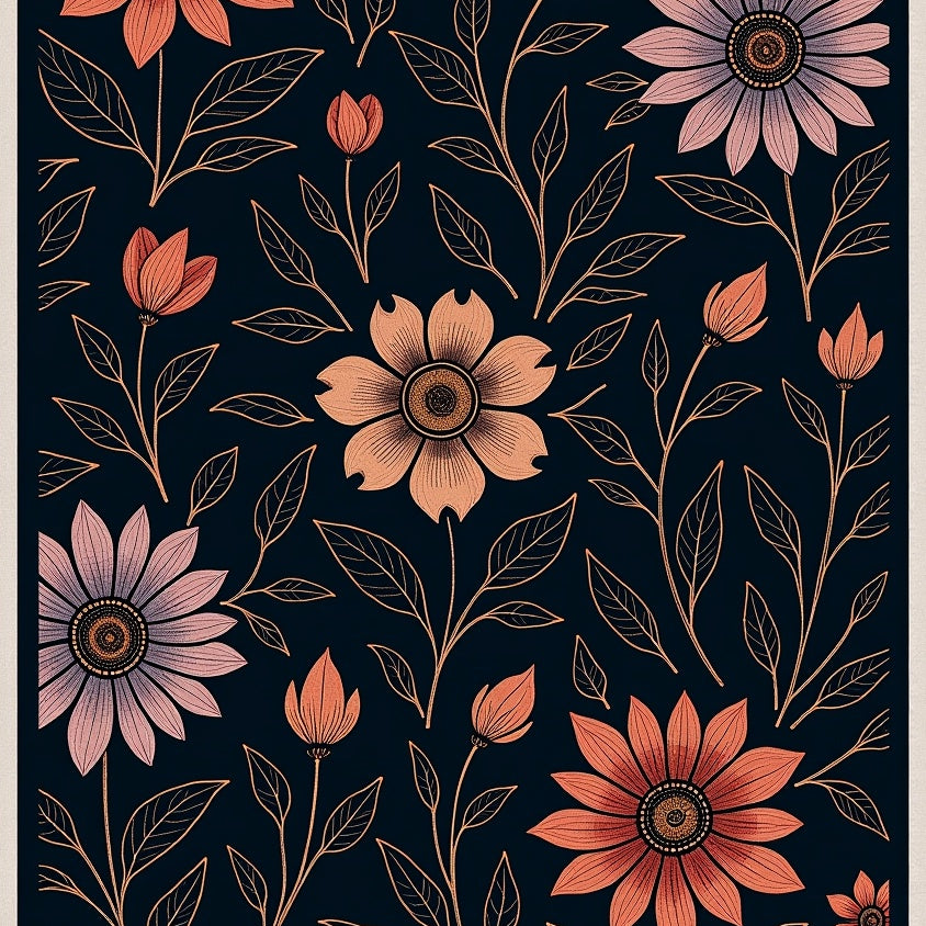 Midnight Bloom Artisan Jewel (Black) - ODIKA