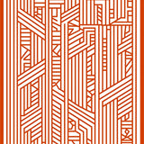 Hexagon Honeycomb Fluffy with Tessellated Grid(Orange)