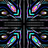 Vibrant Prism Dazzling Crystal Reflection Wonderland (Black) - ODIKA