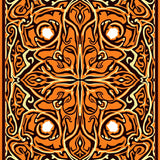Celtic Knot Spiral with Ancient Symbol Weaving Area(Orange)